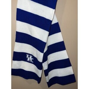 Kentucky Wildcats UK NCAA Scarf Blue White Knit Striped Logo Football Basketball